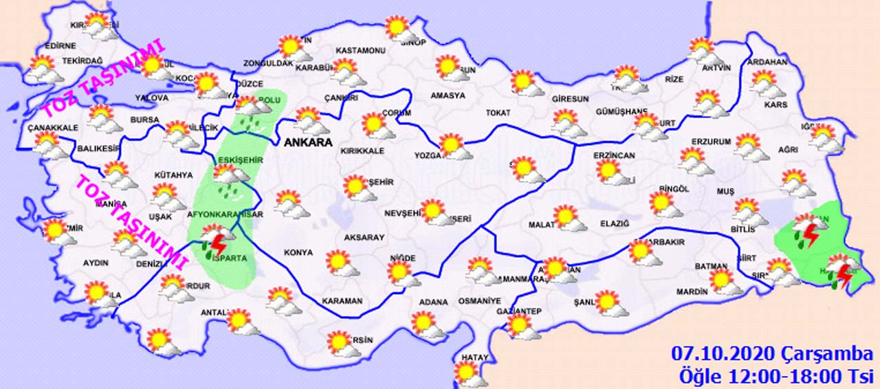 O illerimizde yaşayanlar dikkat! Kuvvetli sağanak geliyor