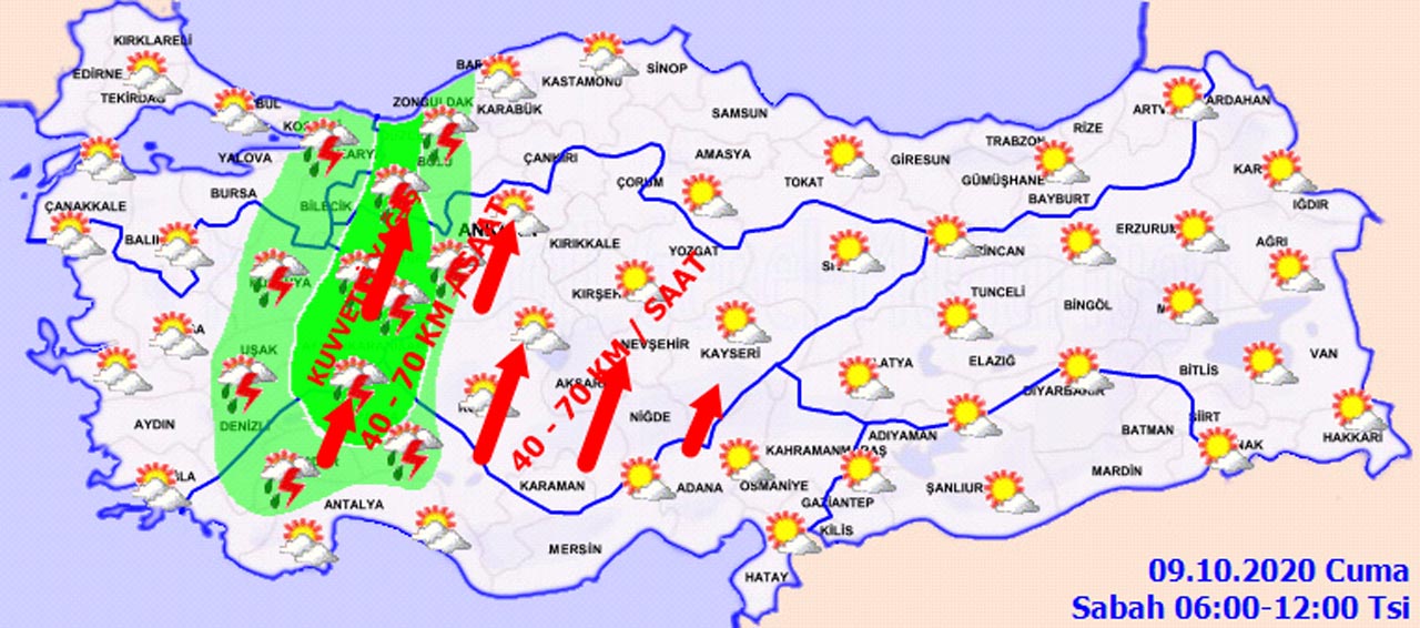 Meteoroloji'den kritik sağanak yağış uyarısı: Sel, yıldırım ve hortuma karşı tedbirli olun