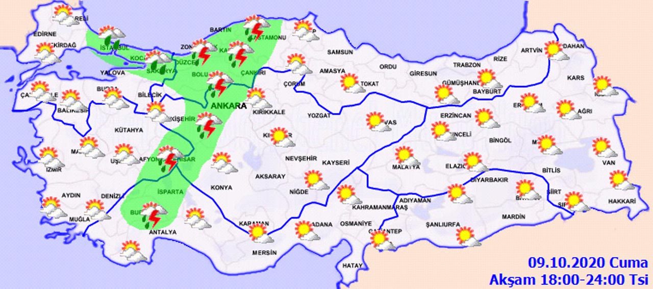 Meteoroloji'den kritik sağanak yağış uyarısı: Sel, yıldırım ve hortuma karşı tedbirli olun