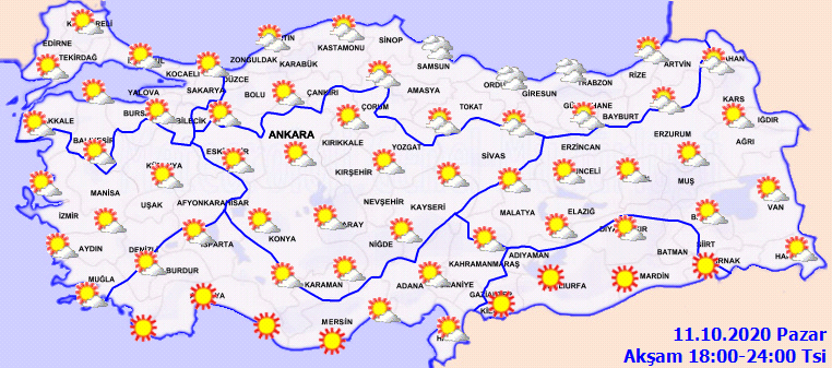 Meteoroloji açıkladı! Bugün sıcaklıklar mevsim normallerinde seyredecek