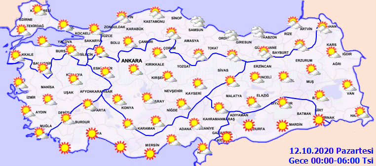 Meteoroloji açıkladı! Bugün sıcaklıklar mevsim normallerinde seyredecek