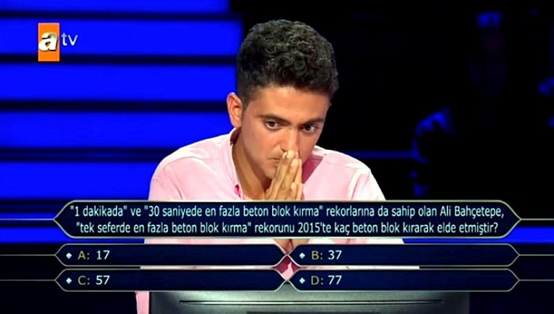 Kim Milyoner Olmak İster'e damga vuran Hikmet Karakurt'un 250 bin TL'lik soruyu açtırdı!
