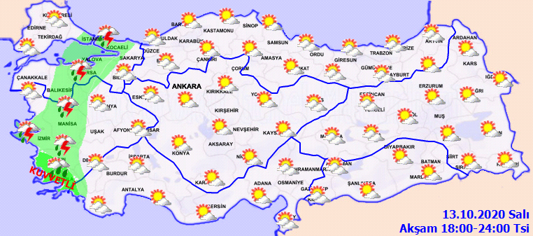 Yarın hava nasıl olacak? | 14 Ekim Çarşamba hava durumu