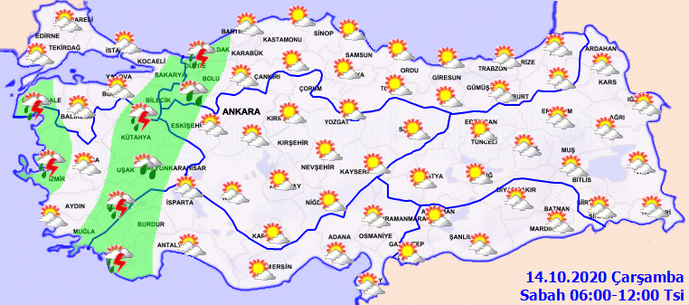Meteoroloji o illeri tek tek uyardı: Gök gürültülü sağanak geliyor!