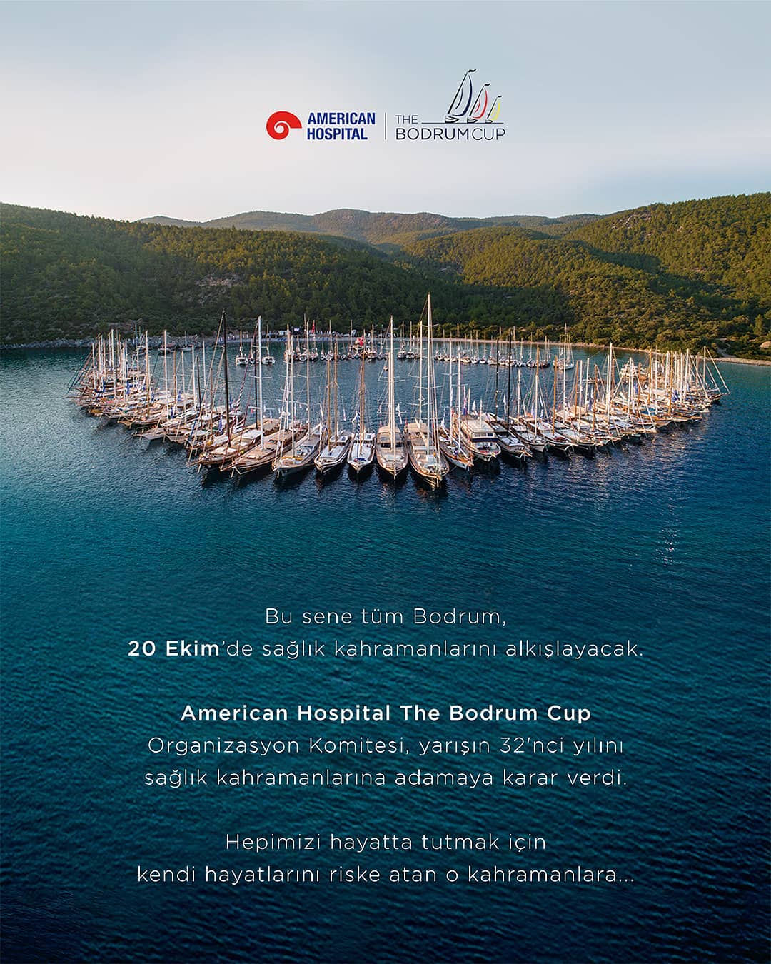 Sağlık çalışanlarına jest: denizin ortasına botlarla dev kalp çizdiler