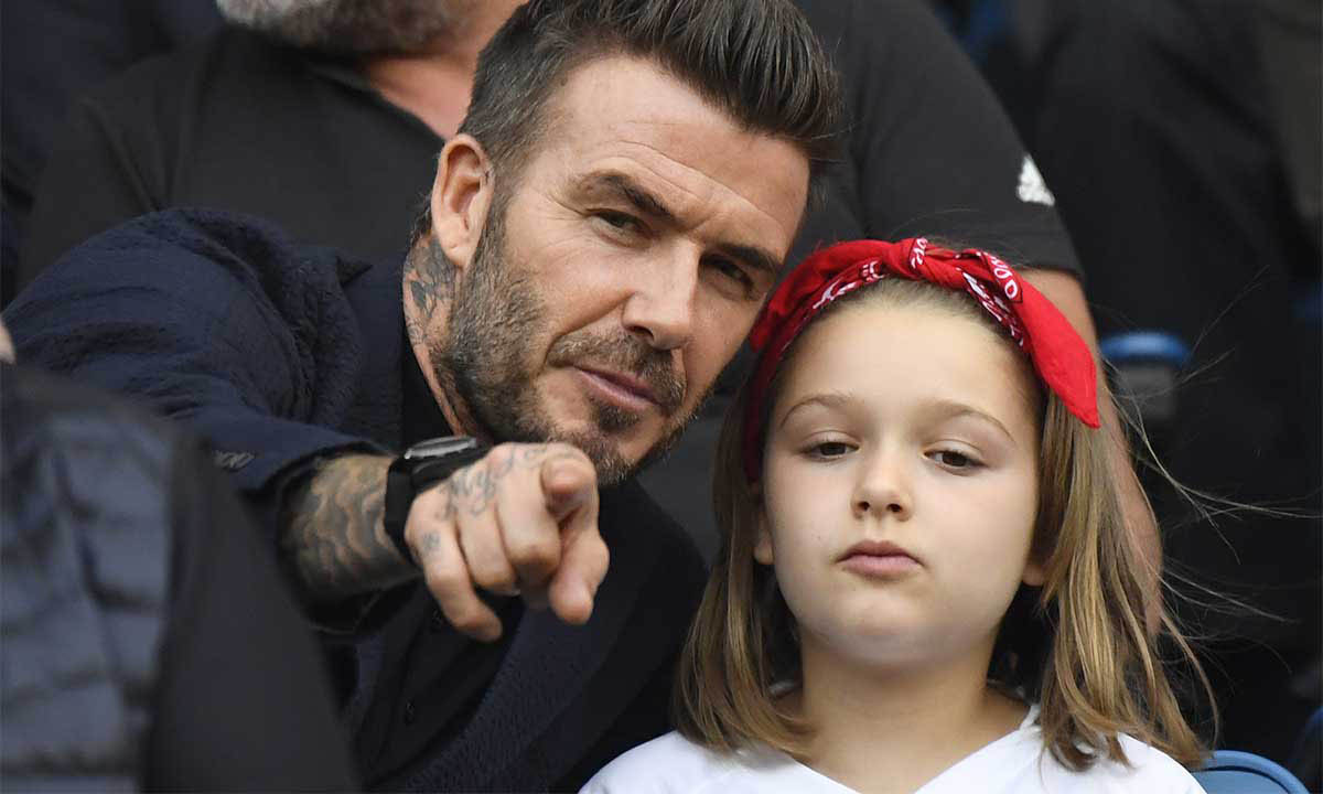 David Beckham'dan kızına sosyal medyayı ikiye bölen öpücük