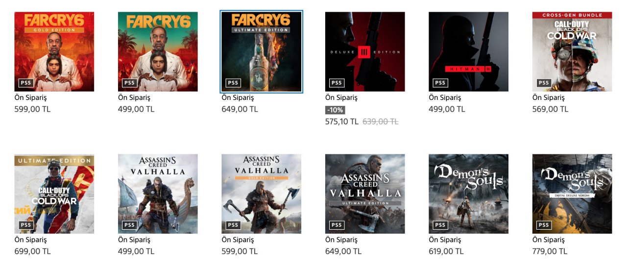 Playstation 5 oyunlarının Türkiye fiyatları belli oldu!