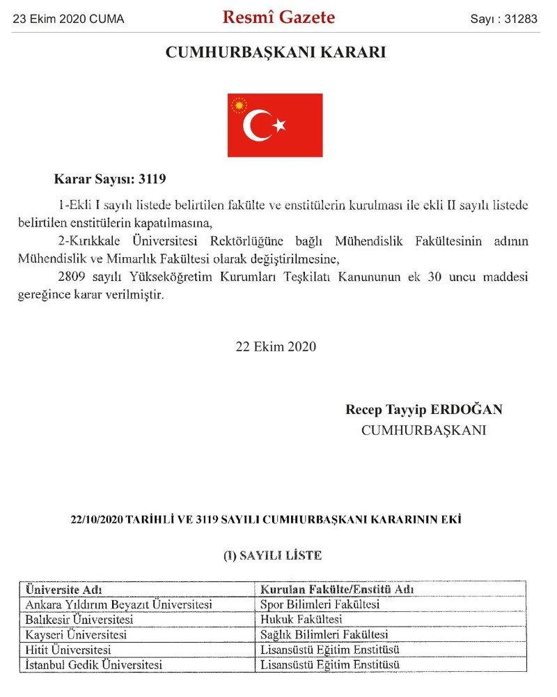Kayseri Üniversitesi' de Sağlık Bilimleri Fakültesi açıldı