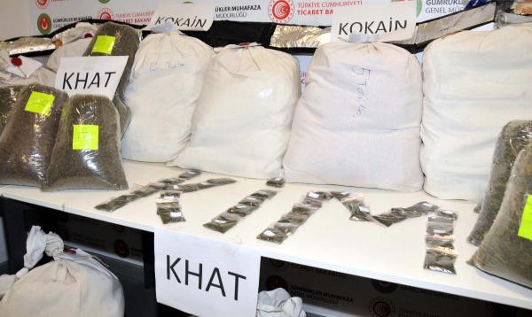 İstanbul Havaalanında 208 kilo Khat cinsi uyuşturucu yakalandı