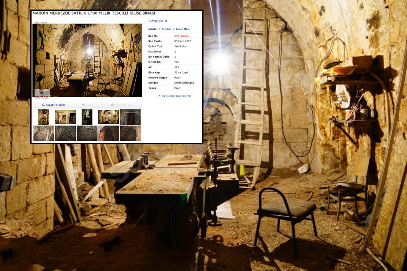 Mardin'deki Tarihi Kilise internet üzerinden satışa sunuldu!