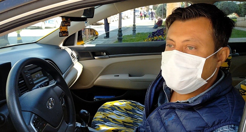 Taksicilerden maskesiz yolculara sitem !