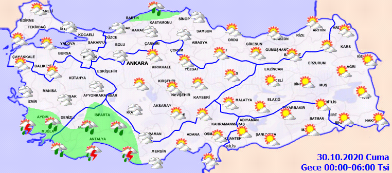 Meteoroloji uyardı! Yurdun batı kesimi gök gürültülü sağanak yağışa teslim olacak