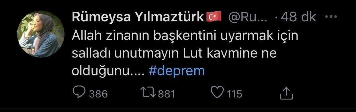 Rümeysa Yılmaztürk kimdir? İzmir depremi paylaşımı