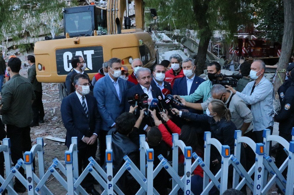 TBMM Başkanı Şentop'tan deprem bölgesine ziyaret