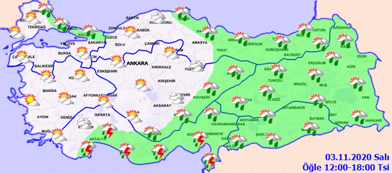Meteoroloji saat vererek o illeri uyardı: Sağanak yağış geliyor