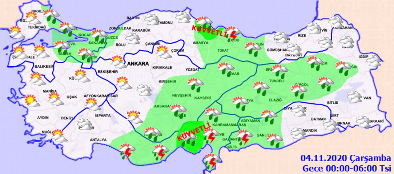 Meteoroloji saat vererek o illeri uyardı: Sağanak yağış geliyor