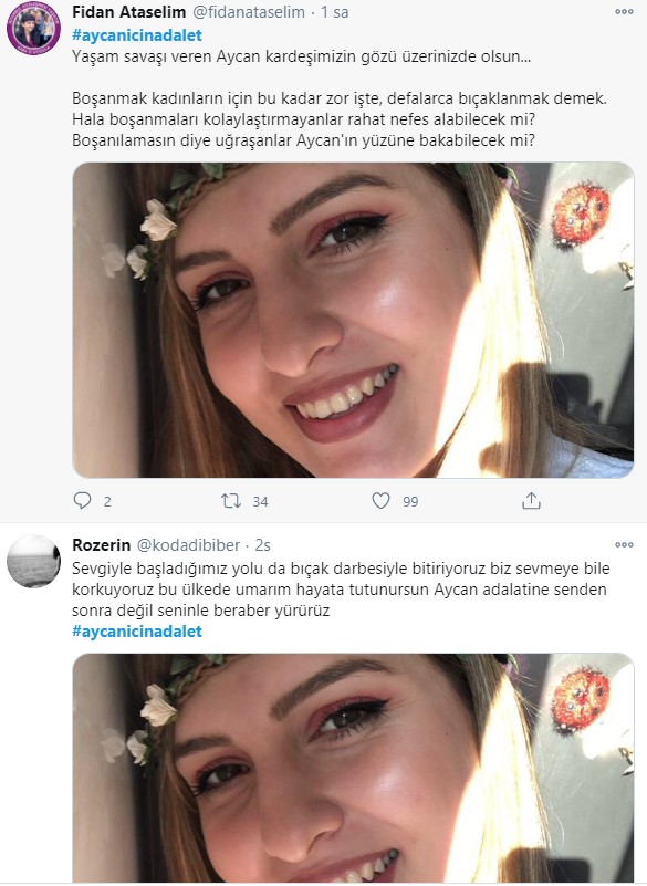 Kocası tarafından 20 kez bıçaklanan Aycan Beysülen, yaşam mücadelesi veriyor