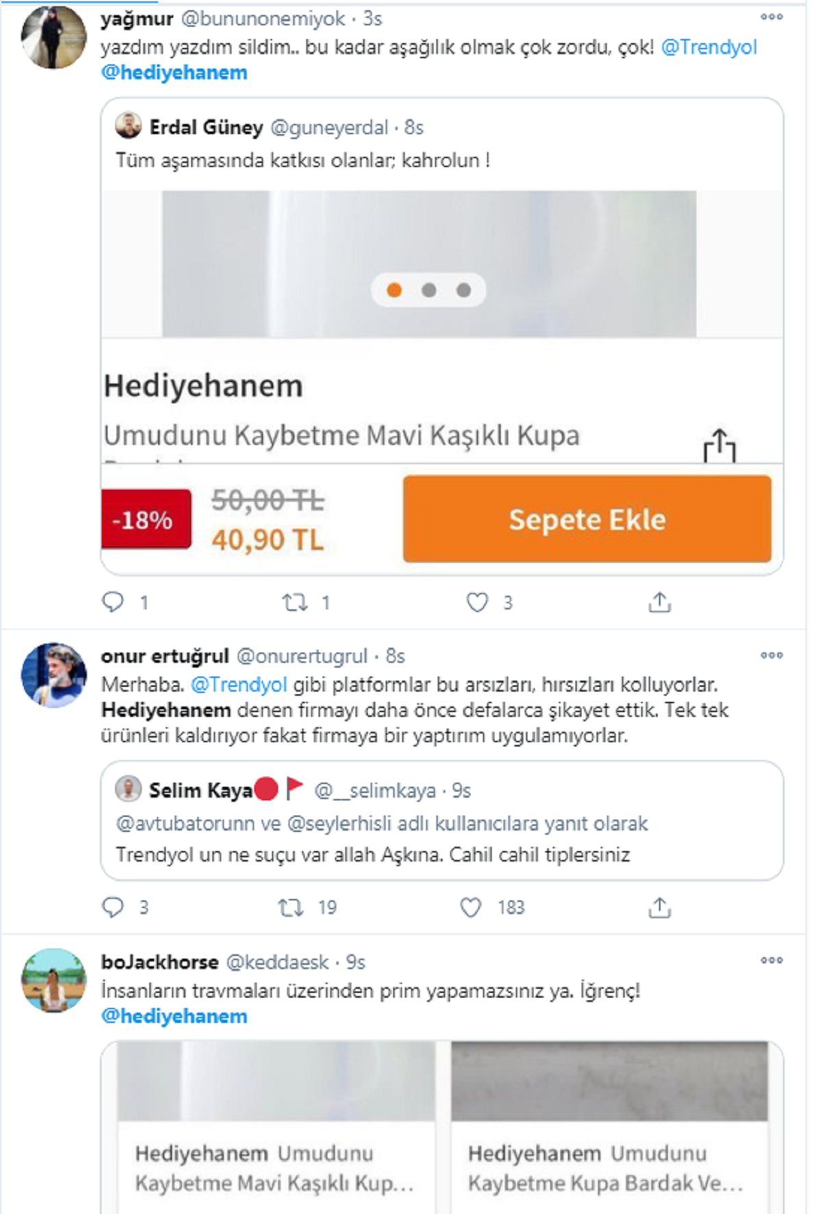 Elif Perinçek'in kurtarılma anı üzerinden hediyelik eşya sattılar