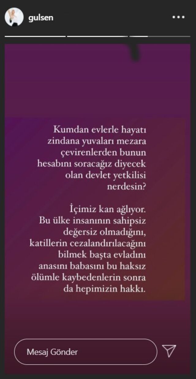 Gülşen'den İzmir depremi ile ilgili sert açıklama: 'Devlet yetkilisi neredesin?'