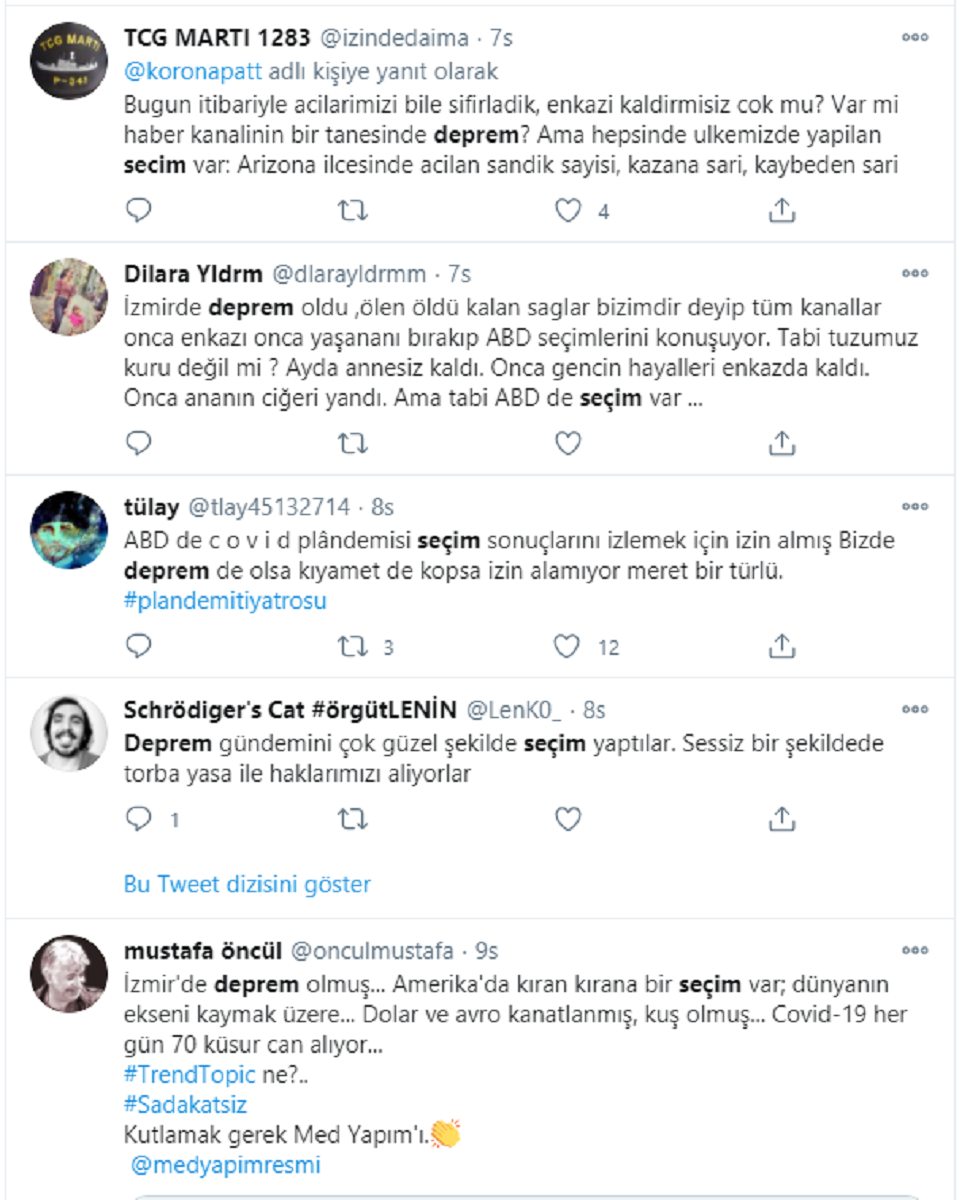 Acılarımızı mı unuttuk? Medya, İzmir depremini yok saydı, ABD seçimine odaklandı