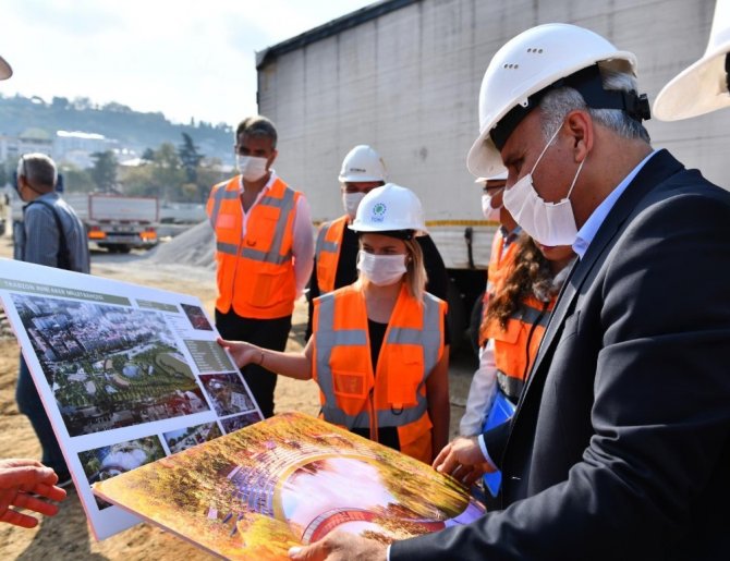 Ortahisar'da Millet bahçesinde çalışmalar sürüyor! Yıl sonuna yetiştirilecek!