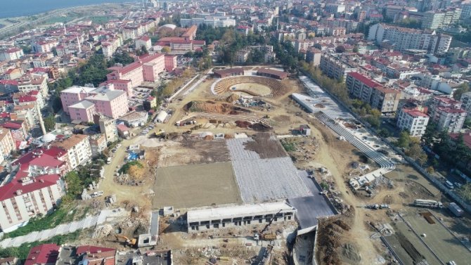 Ortahisar'da Millet bahçesinde çalışmalar sürüyor! Yıl sonuna yetiştirilecek!