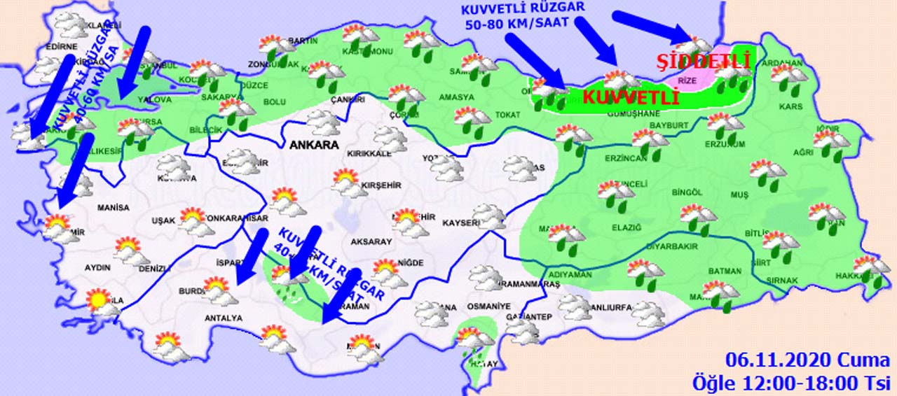 Son dakika haberleri... Meteorolojiden uyarı üstüne uyarı: Sağanak yağış, kar ve fırtına geliyor