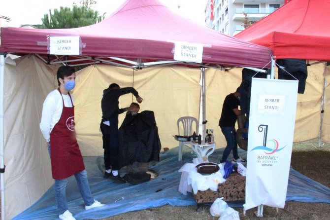 İzmirli berberler duyarlı davranış! Seferber oldular