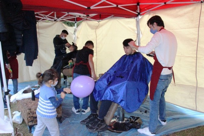 İzmirli berberler duyarlı davranış! Seferber oldular