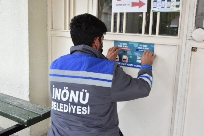 İnönü Belediyesi’ne HES kodu olmayan giremiyor