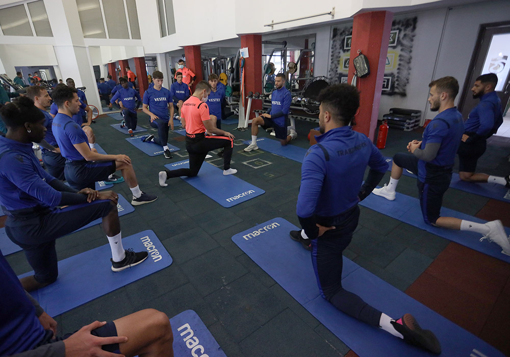 Trabzonspor'da Erzurumspor maçı hazırlıkları son hız devam ediyor
