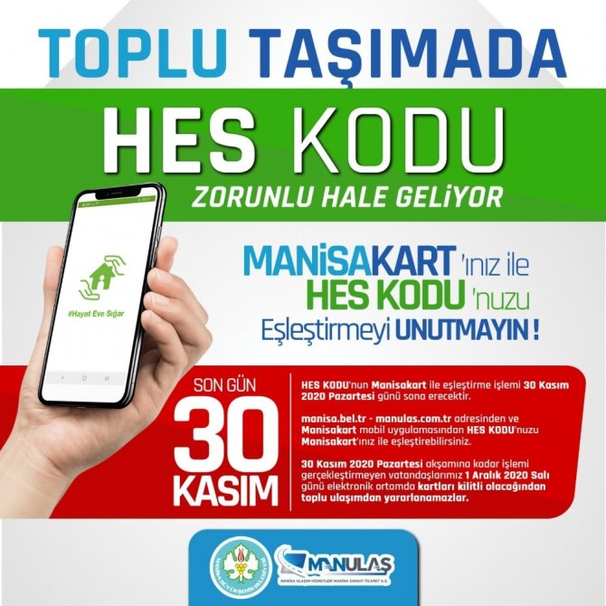 Manisa’da HES kodu olmayan artık toplu taşımaya binemiyecek!