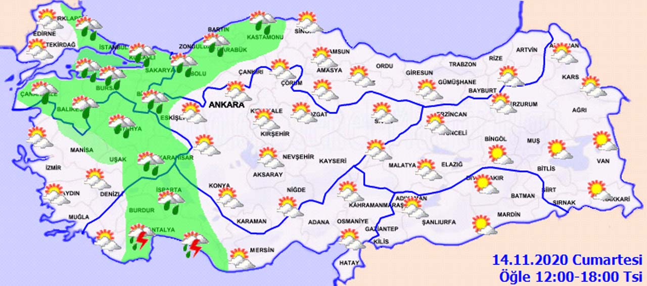 Meteoroloji, İstanbul ve o bölgelerimizdeki vatandaşları uyardı: Sağanak yağış geliyor