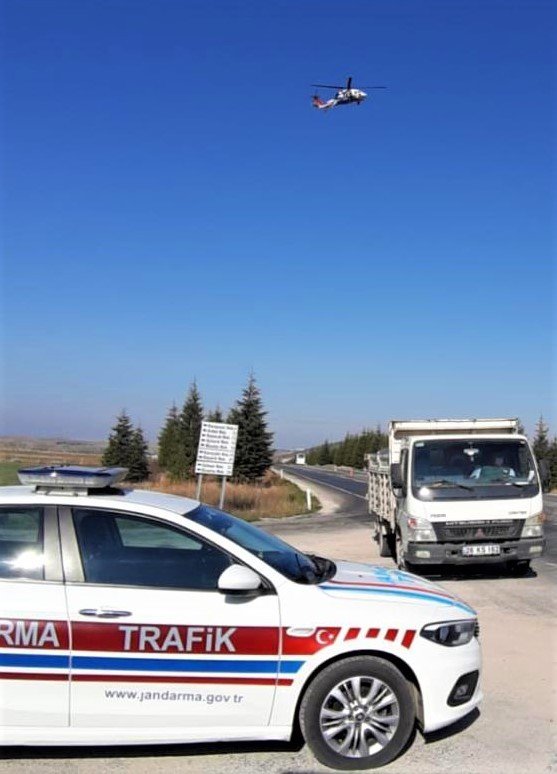 Eskişehir'de havadan trafik denetimi yapıldı! Onlarca sürücüye ceza yağdı