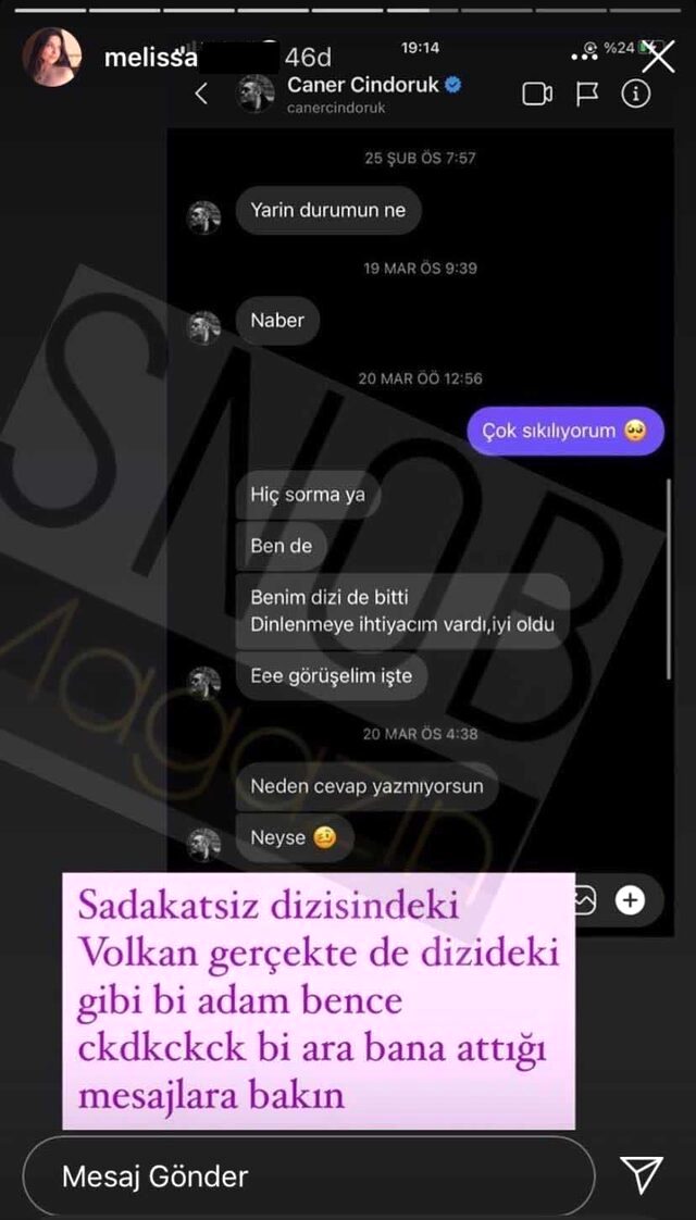 Caner Cindoruk, gerçek hayatında da sadakatsiz çıktı!