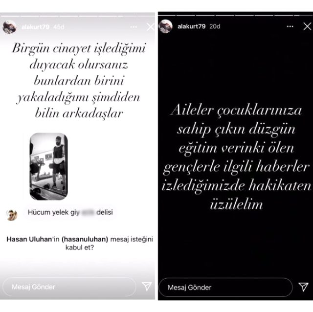 Oyuncu Mehmet Akif Alakurt, Instagram'da bir takipçisine sinirlenince ölümle tehdit etti!
