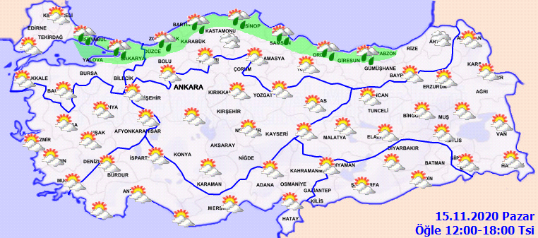 Yurt genelinde pazar günü sisli geçecek | İşte 15 Kasım Pazar hava durumu