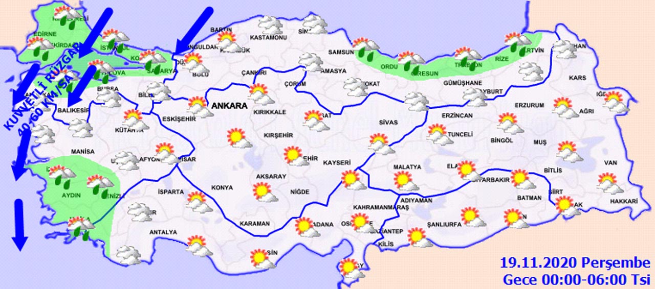 Meteoroloji uyardı! O iller dikkat: Kuvvetli rüzgar geliyor