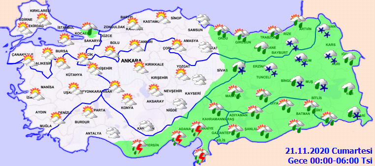 Meteoroloji'den kar yağışı uyarısı: 20 Kasım Cuma hava durumu...