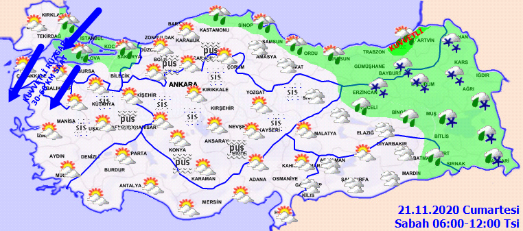 21 Kasım hava durumu | Meteoroloji'den kuvvetli yağış fırtına uyarısı! 21 Kasım İstanbul'da hava nasıl olacak?