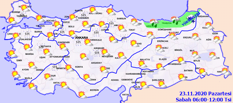 Hava Durumu bugün nasıl? Meteoroloji'den sağanak yağış uyarısı! 23 Kasım Hava Durumu