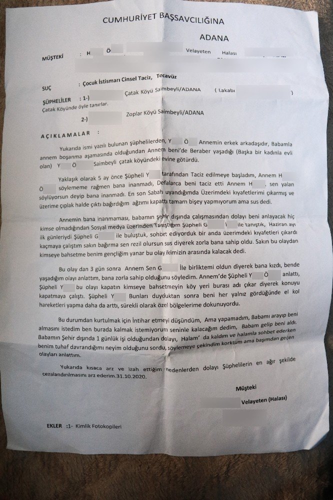 Tecavüze uğrayan 15 yaşındaki kıza annesi inanmayınca halası destek oldu!