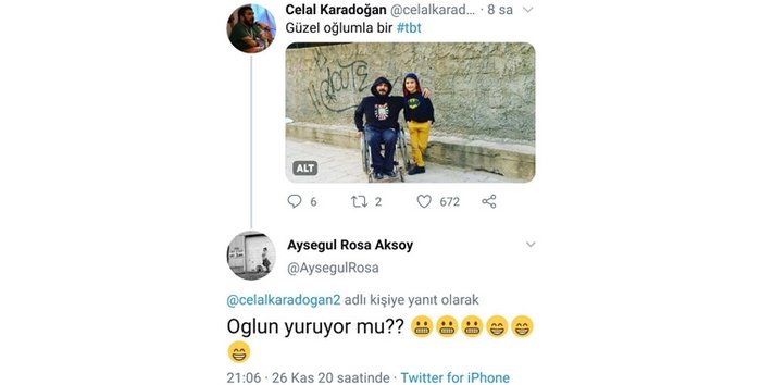 ODTÜ'lü akademisyen Ayşegül Rosa Aksoy'un engelli bireyle dalga geçtiği paylaşım gündem oldu!