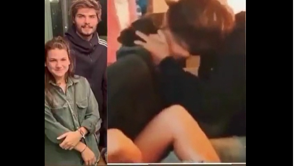 Survivor Nisa Bölükbaşı ve Barış Murat Yağcı'nın öpüşme videosu sosyal medyayı salladı!