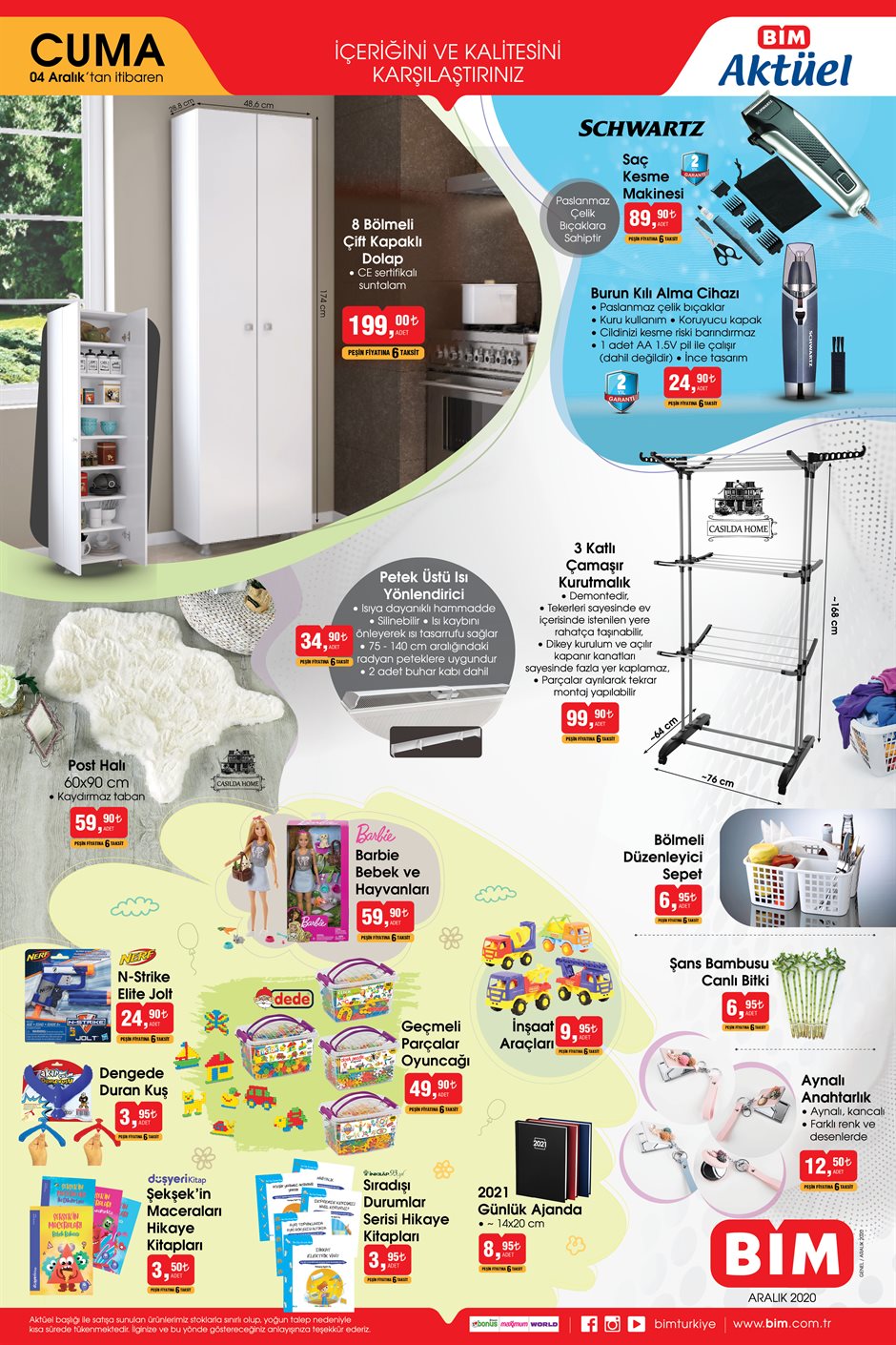 4 Aralık BİM kataloğu 2020 | Uygun fiyatlı mutfak eşyaları bu cuma BİM'de!