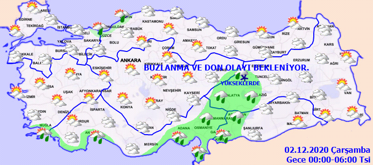Meteoroloji'den 1 Aralık hava durumu tahminleri: Bu yerlerde yaşayanlar dikkat! Buzlanma, don, kar, yağış..
