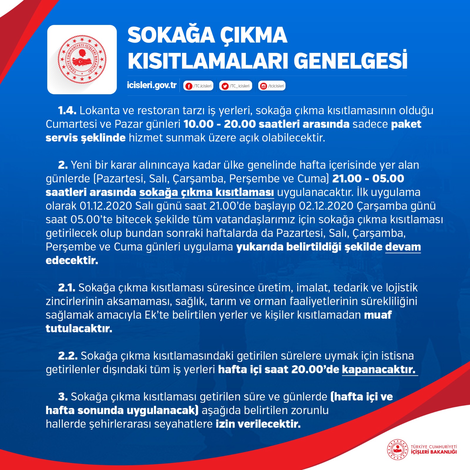Hafta sonu sokağa çıkma yasağı muaf olanlar | Kısıtlamadan kimler muaf tutulacak?