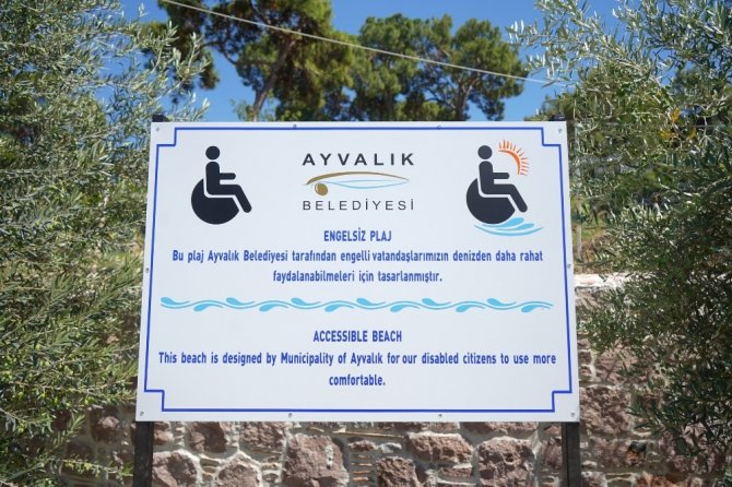 Ayvalık Belediyesi'nden engellileri tanımayan park!
