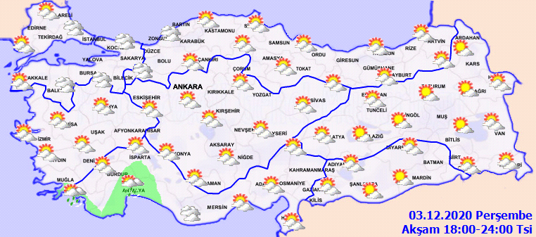 Meteoroloji'den 3 Aralık Perşembe hava durumu: Bugün hava nasıl olacak?