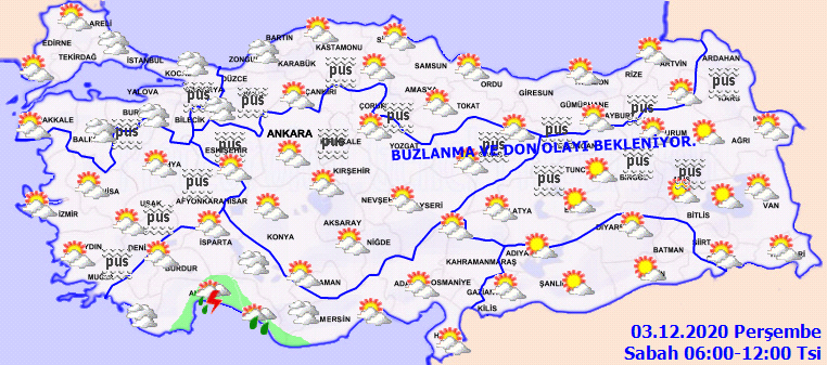 Meteoroloji'den 3 Aralık Perşembe hava durumu: Bugün hava nasıl olacak?